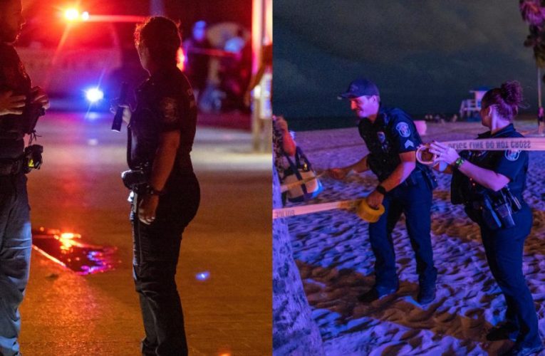 Nueve heridos por un enfrentamiento a tiros de dos grupos en la playa de Florida