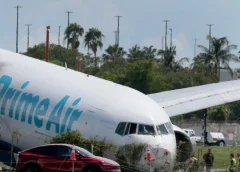 La alerta que lanzó piloto de avión de carga de Amazon antes de salirse de la pista del Aeropuerto de Miami y terminar en llamas: iban muy rápido